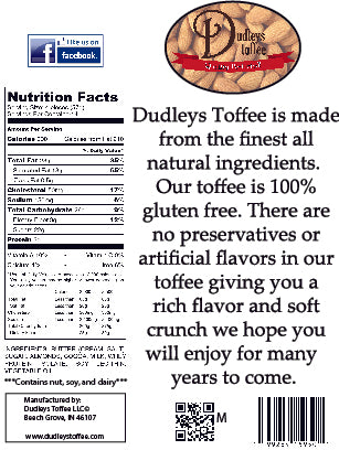 Dark Chocolate English Toffee (6oz)