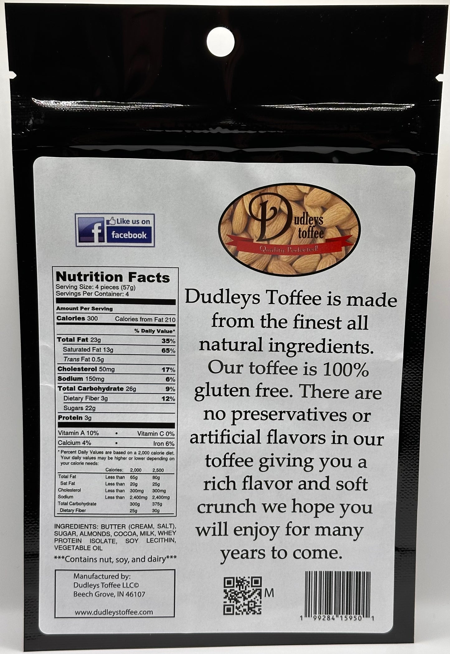 Milk Chocolate English Toffee (6oz)