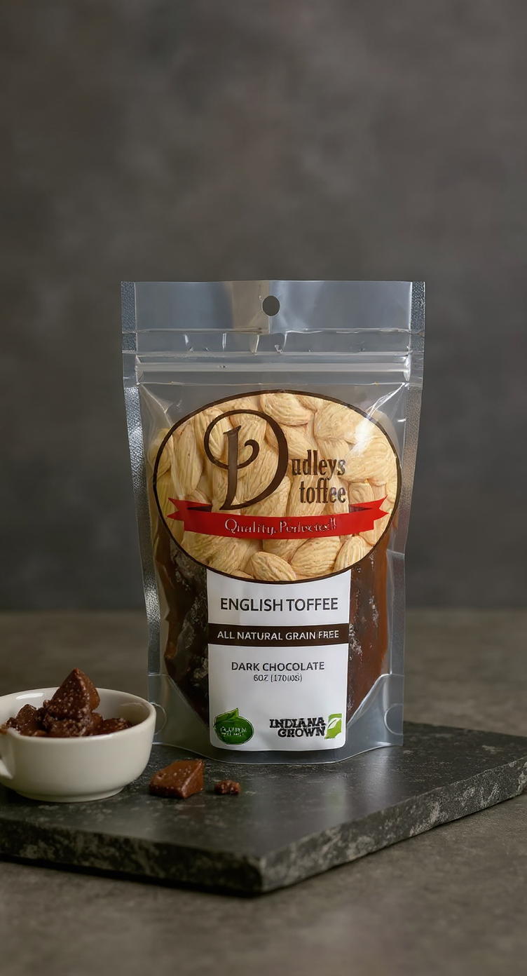 Dark Chocolate English Toffee (6oz)