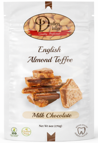 Handcrafted English Almond Toffee (6oz)
